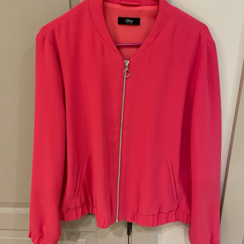 S.Oliver Women's Pink Bomber Jacket